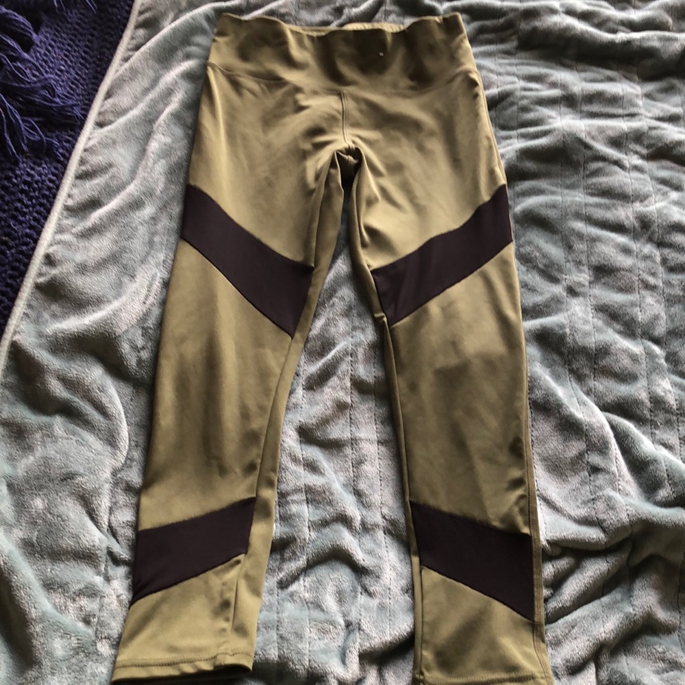 🔥 Green spandex with sheer stripes
